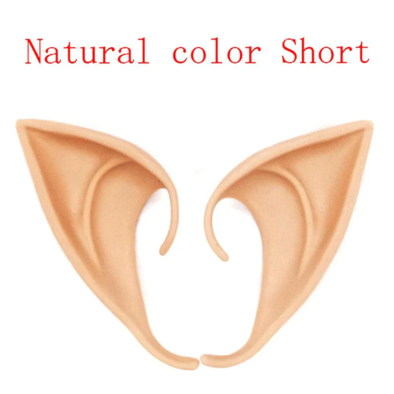 HULIANFU Party Decoration Latex Ears Fairy Cosplay Costume Accessories Angel Elven Elf Ears Photo Props Adult Kids Toys Halloween Supply - Deanwangkt