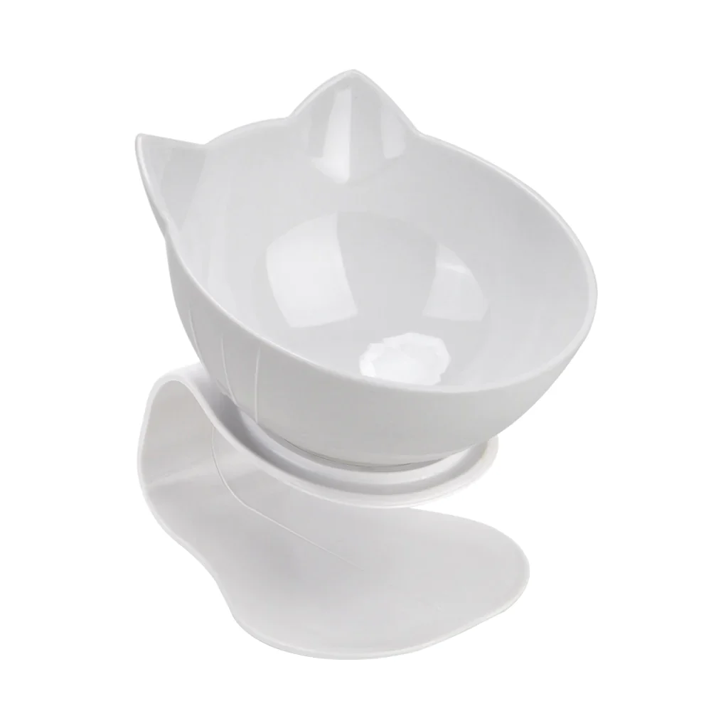 HULIANFU Non-Slip Pet Bowls For Cats Food Cat Water Bowl Double Cat Bowl Dog Bowl Pet Feeding Cat Dogs Feeder Protection Cervical - Deanwangkt