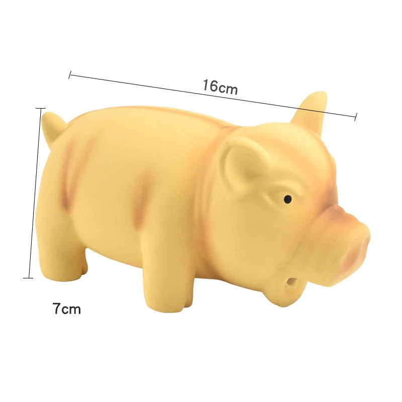 HULIANFU Pets Dog Toys Screaming Chicken Squeeze Sound Toy Rubber Pig Duck Squeaky Chew Bite Resistant Toy Puppy Training Interactive - Deanwangkt