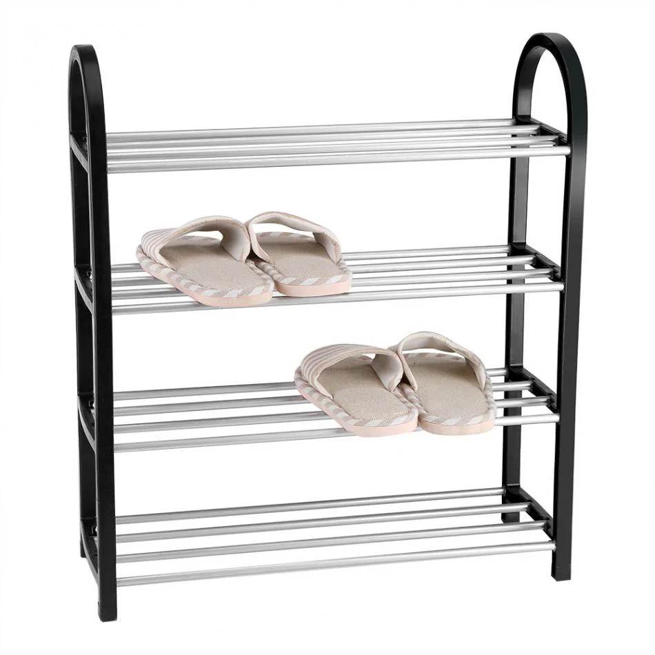 HULIANFU Shoe Rack Aluminum Metal Standing Shoe Rack DIY Shoes Storage Shelf Home Organizer Accessories Shoe Rack - Deanwangkt