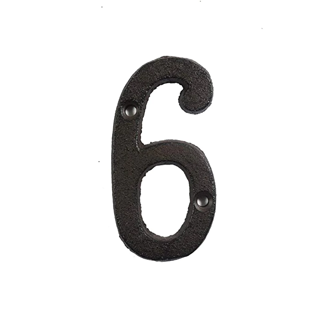 HULIANFU Metal Letters Numbers Cast Iron Decoration House Sign Doorplate DIY Cafe Wall CLH@8 - Deanwangkt