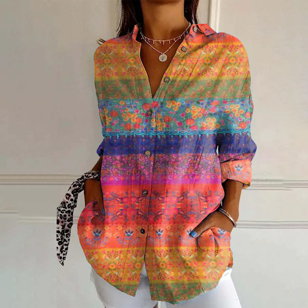 Stunning Collared Long Sleeve Shirt