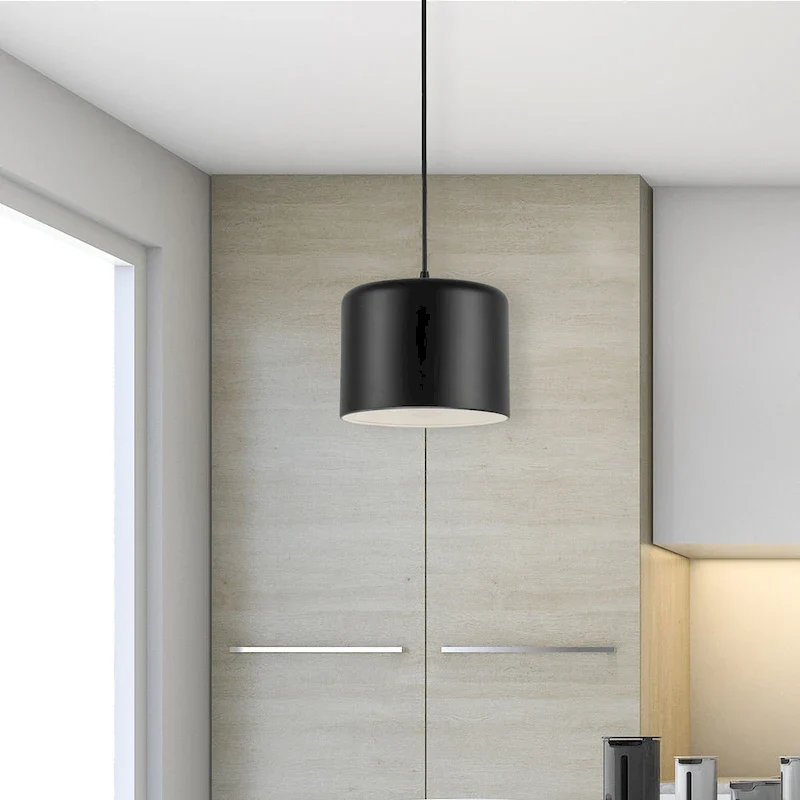 Dainolite Emilia Transitional Matte Black Luxury Pendant Light