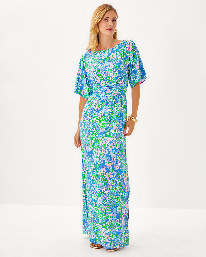 Parigi Boat Neck Maxi Dress