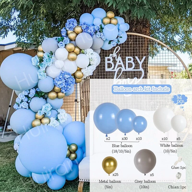 HULIANFU QIFU Macaron Balloons Garland Latex Ballons Arch Happy Birthday Party Decor Kids Adult Wedding Baloon Chain Baby Shower Balon - Deanwangkt