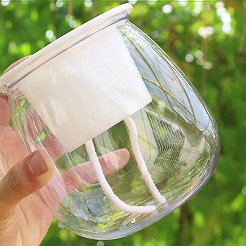 HULIANFU Self Watering Planter Pots Mini Round Design Succulent Plant Pot Indoor Home Garden Modern Decorative Pot Garden Supplies FU - Deanwangkt