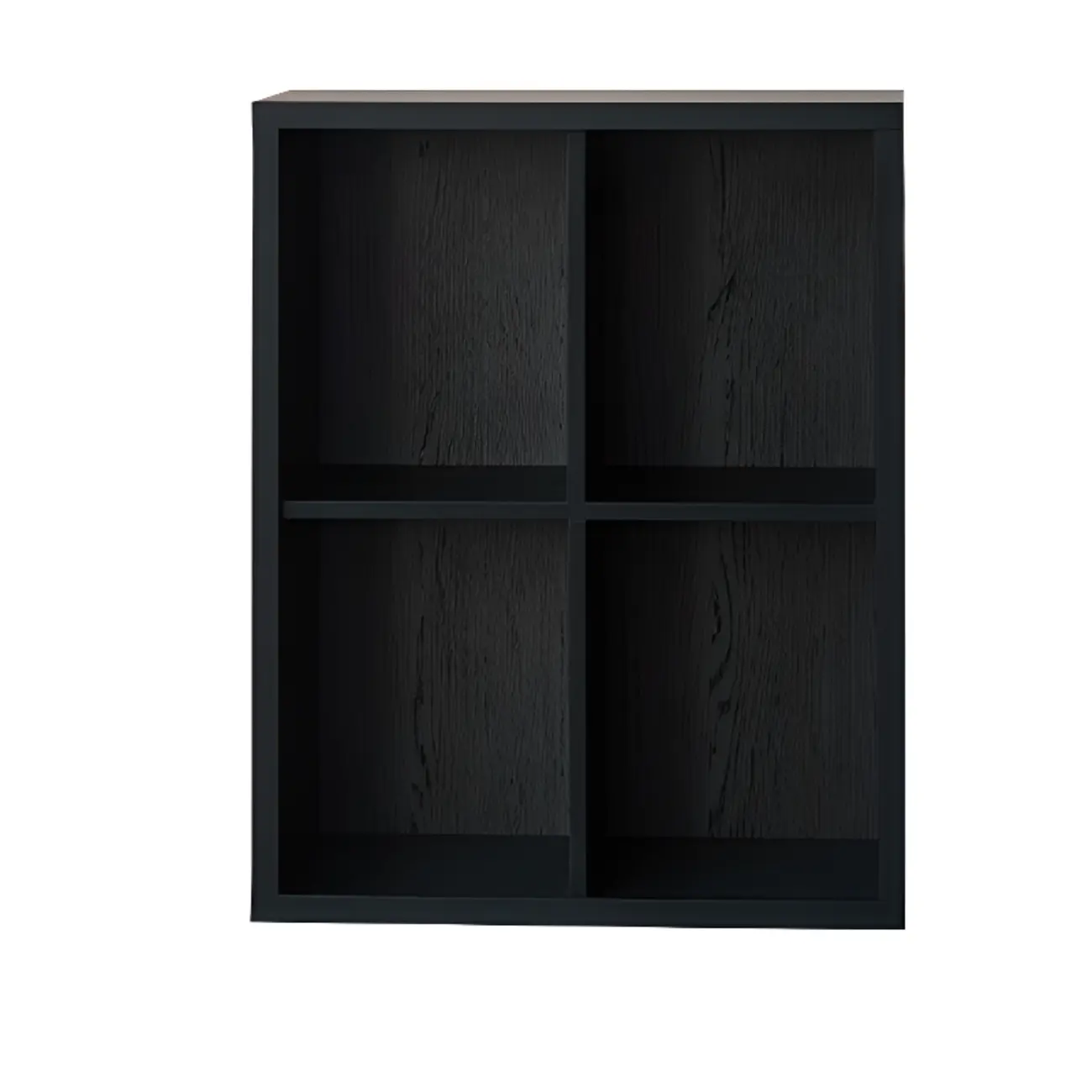 Black Horizontal Bookcases Cube Organizer Closed Back