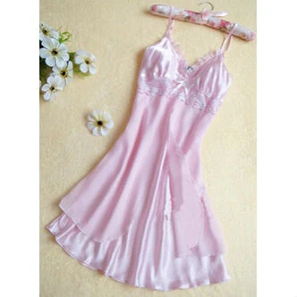 1Pc New Sale Women's Lace Lingerie Nightgown Babydoll Strap Sleepwear Sleepshirts - Deanwangkt