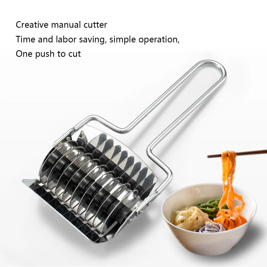 HULIANFU Pressing Machine Non-slip Handle Kitchen Gadgets Noodles Cut Knife Manual Section Shallot Cutter Spaghett Cutter Pasta Machine - Deanwangkt