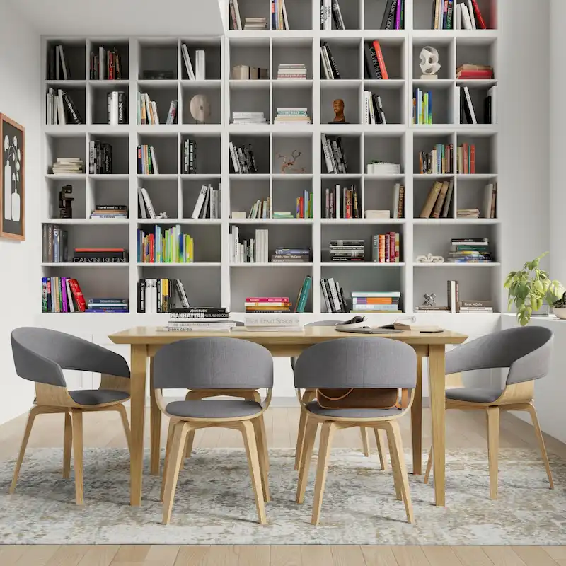 Calinda Mid Century Modern Bentwood Single Dining Chair - 20.5w x 21.7d x 30.9h