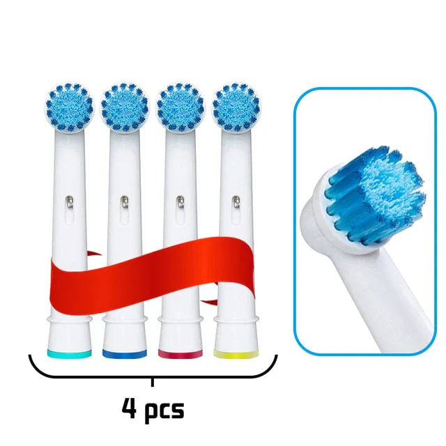 HULIANFU Oral B Electric Toothbrush Heads Replaceable Brush Heads For Oral B Electric Advance Pro Health Triumph 3D Excel Vitality 4pcs - Deanwangkt