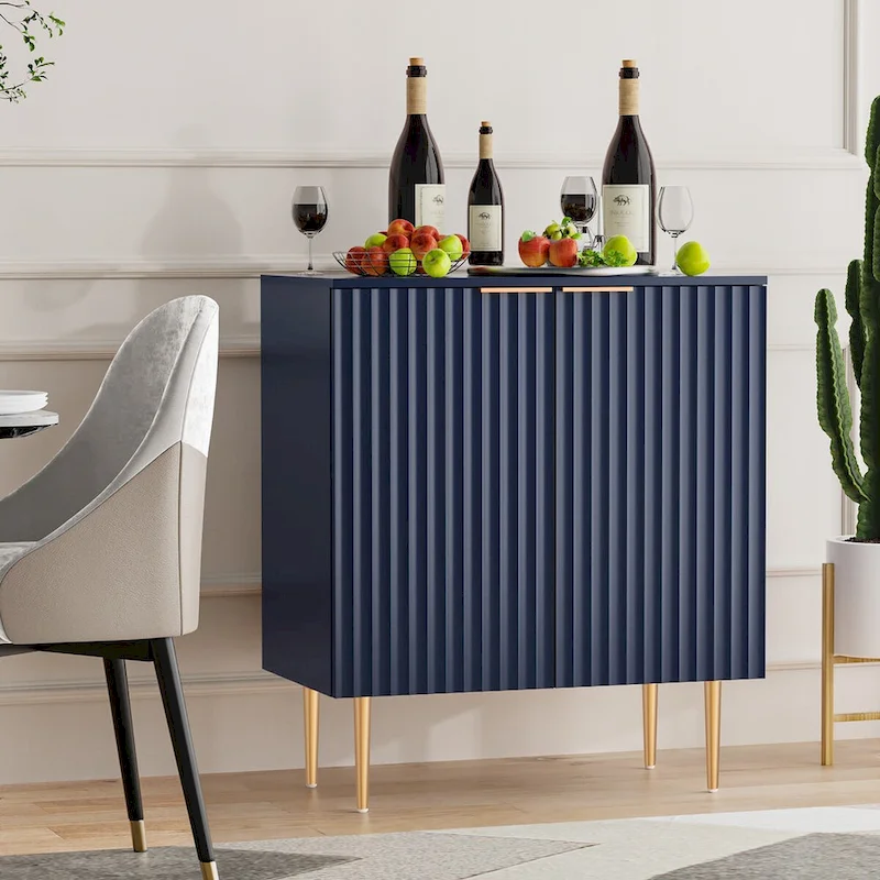 SICOTAS Sideboard Buffet Cabinet Set of 2 with Adjustable Shelves - N/A