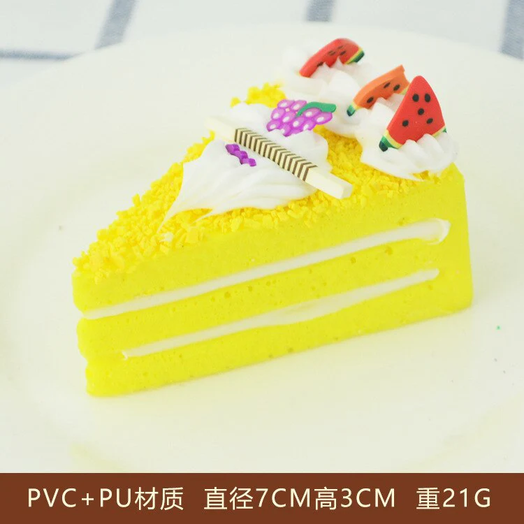 HULIANFU Simulation Fruit Cake Bread Model Food Photo Props Artificial Slicing Cake Fake Ice Cream Cake Funny Gift Cake Shop Display Dec - Deanwangkt