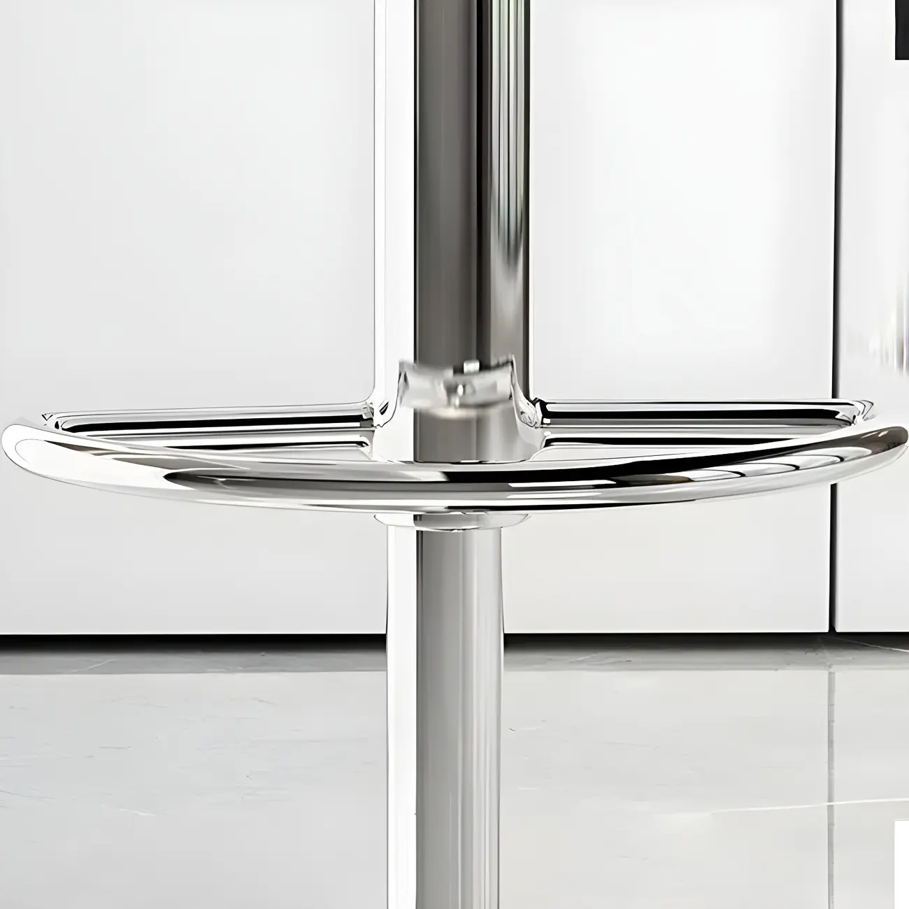 Modern Swivel Cushioned Acrylic Bar Stools with Backs