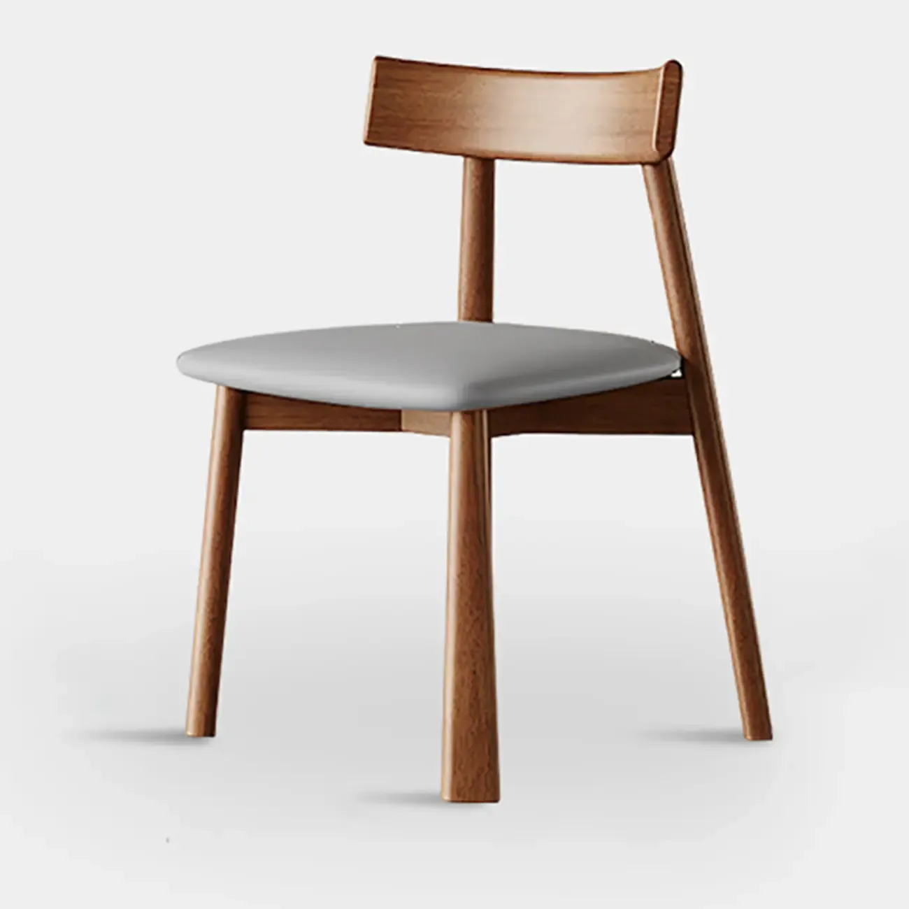 Modern Faux Leather Upholstered Low Back Dining Chair