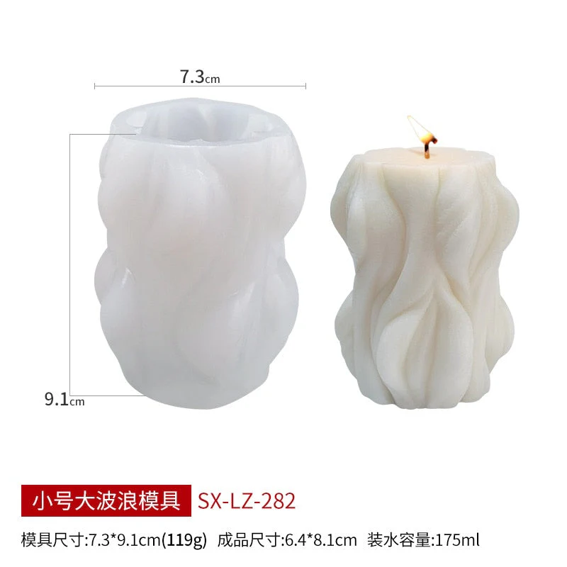 HULIANFU U Shape Scented Candle Mold Food Grade Silicone Mold DIY 3D Aromatherapy Candle Mould  Candle Making Supplies Home Wedding Decor - Deanwangkt