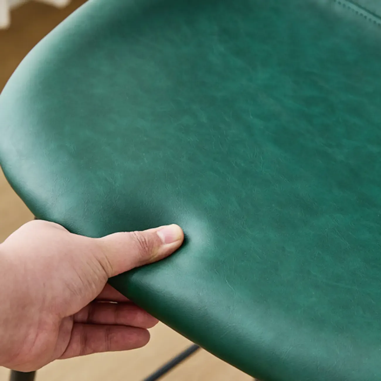 Mid-century Modern Bucket Upholstered Bar Stools