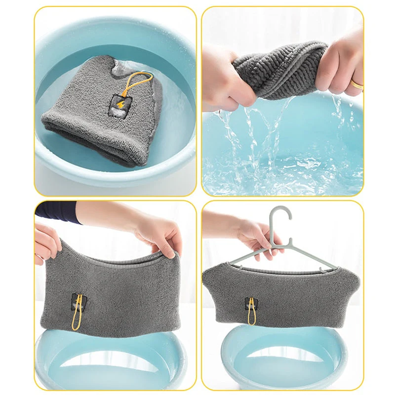 HULIANFU Winter Warm Toilet Seat Cover Closestool Mat 1Pcs Washable Bathroom Accessories Knitting Pure Color Soft O-shape Pad Bidet Cover - Deanwangkt