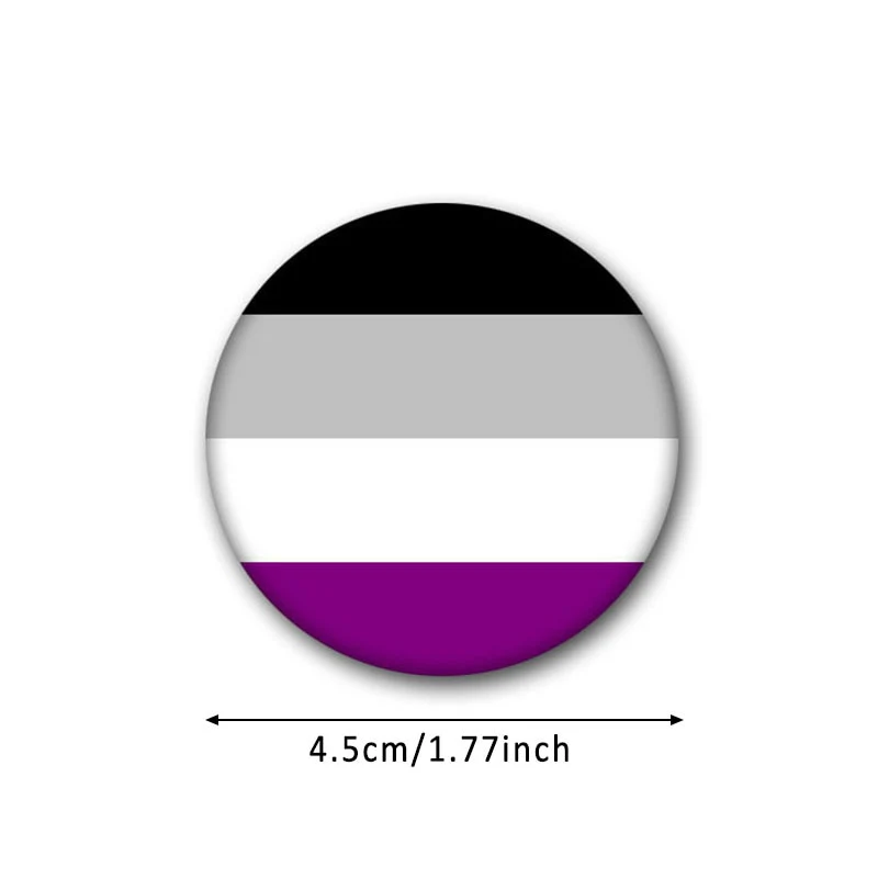 HULIANFU Pride Rainbow Flag Badge Round Icons Gay Pins Homosexual Love Metal Badges Decorative Brooch Pins Jewelry Accessories Gifts - Deanwangkt