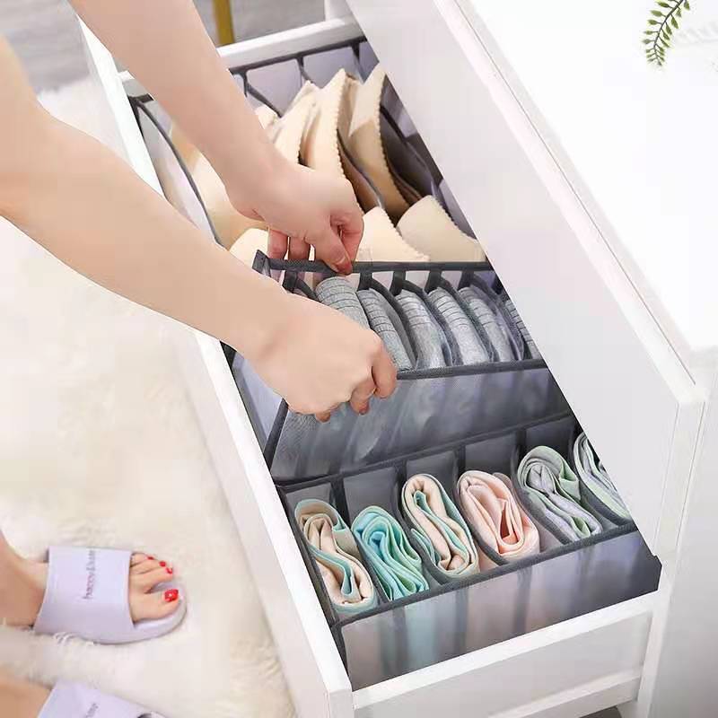 HULIANFU Underwear Bra Organizer Storage Box Drawer Closet Organizers Divider Boxes For Underwear Scarves Socks Bra - Deanwangkt