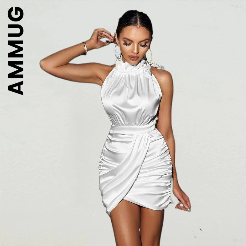 hulianfu Women Fashion Dress sleeveless sexy mini dresses Style Harajuku Dresses Stylish Soft Sexy Dress Vestidos Women Clothing - Deanwangkt