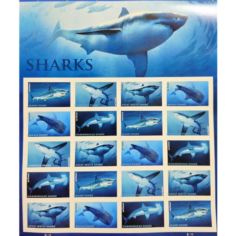 Sharks 2017, (Sheet of 20) - TWENTYSTAMPS