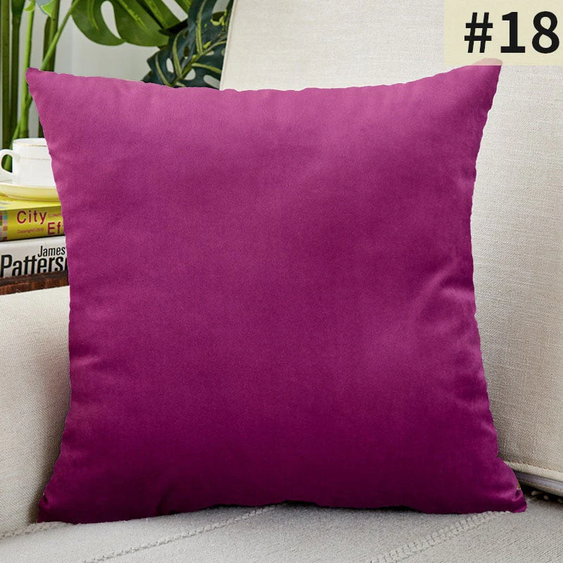 HULIANFU Super Soft Cushion Cover Velvet Pillow Cover For Sofa Living Room Housse De Coussin 30x50cm Decorative Pillows Nordic Decoration - Deanwangkt