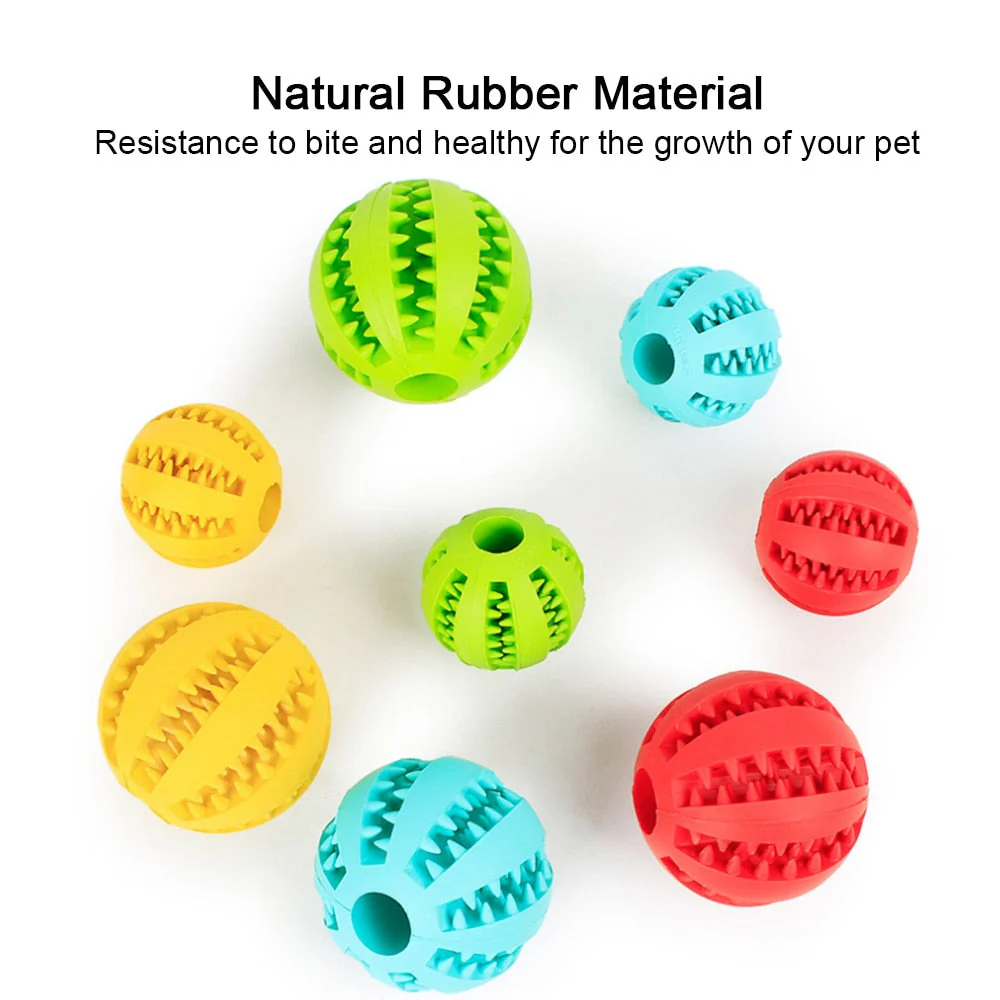 HULIANFU Toys for Dogs Rubber Dog Ball For Puppy Funny Dog Toys For Pet Puppies Large Dogs Tooth Cleaning Snack Ball Toy For Pet Products - Deanwangkt