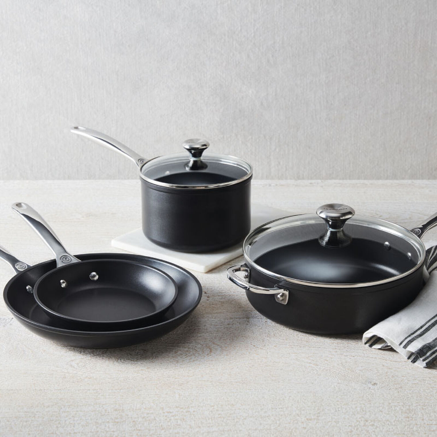 Toughened Non-stick PRO 6-Piece Cookware Set