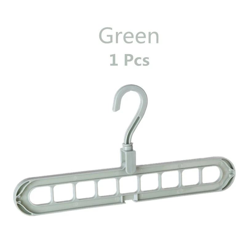 HULIANFU Magic 9-hole Support Circle Clothes Hanger Clothes Drying Rack Multifunction Plastic clothes rack Home Storage Hangers - Deanwangkt