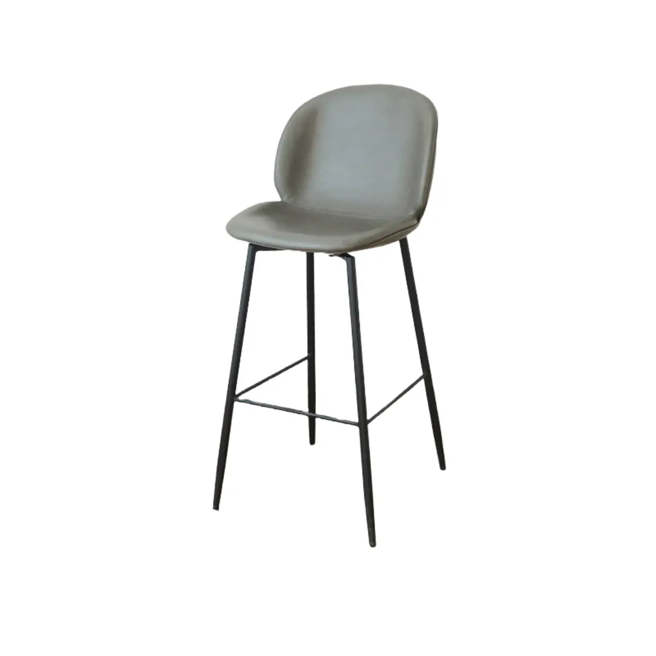 Mid-century Modern Bucket Upholstered Bar Stools