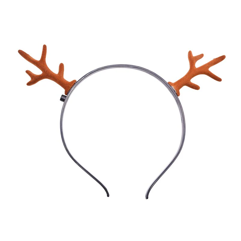 HULIANFU  5 Pairs Red/brown Simulation Antlers DIY Handmade Cute Headband Headdress Accessories Material Christmas Party Decor Photo Props - Deanwangkt