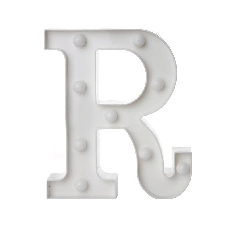 HULIANFU Luxury Alphabet Letter LED Lights Luminous Number Lamp  Battery Night Light for Home Wedding Birthday Christmas Party Decoration - Deanwangkt