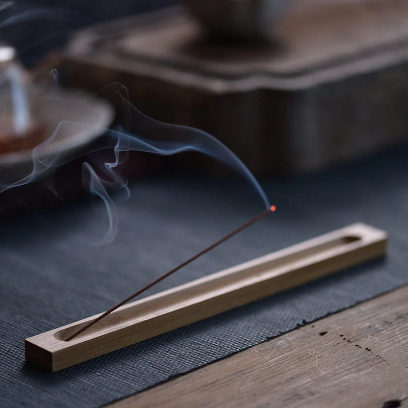 HULIANFU Wood Incense Stick Holder 23cm Line Incense Burner Wooden Crafts Sandalwood Coil Base Home Decoration - Deanwangkt