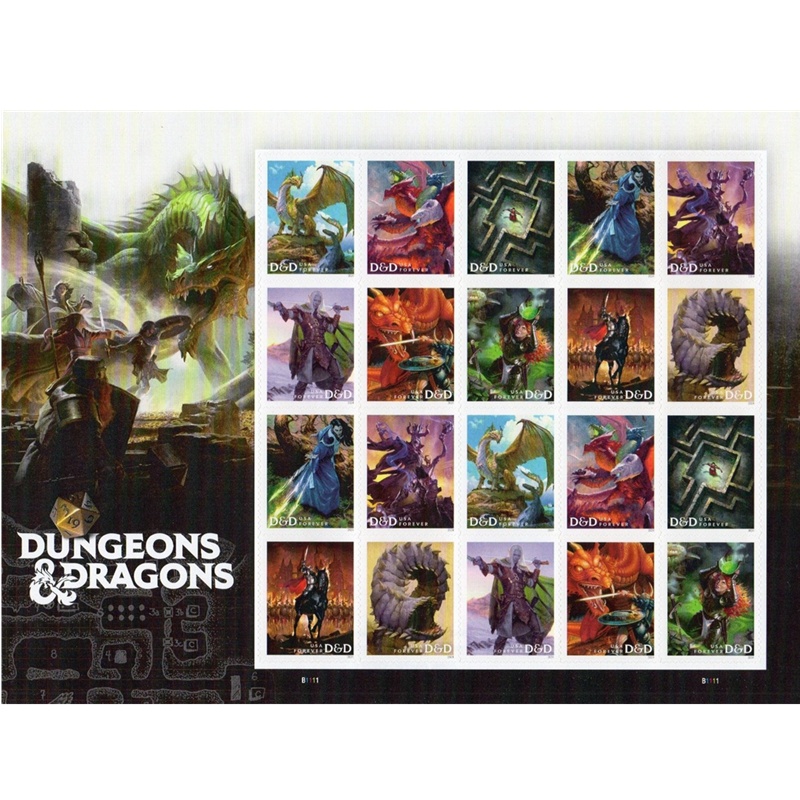 Dungeons & Dragons 2024, (Sheet of 20) - TWENTYSTAMPS