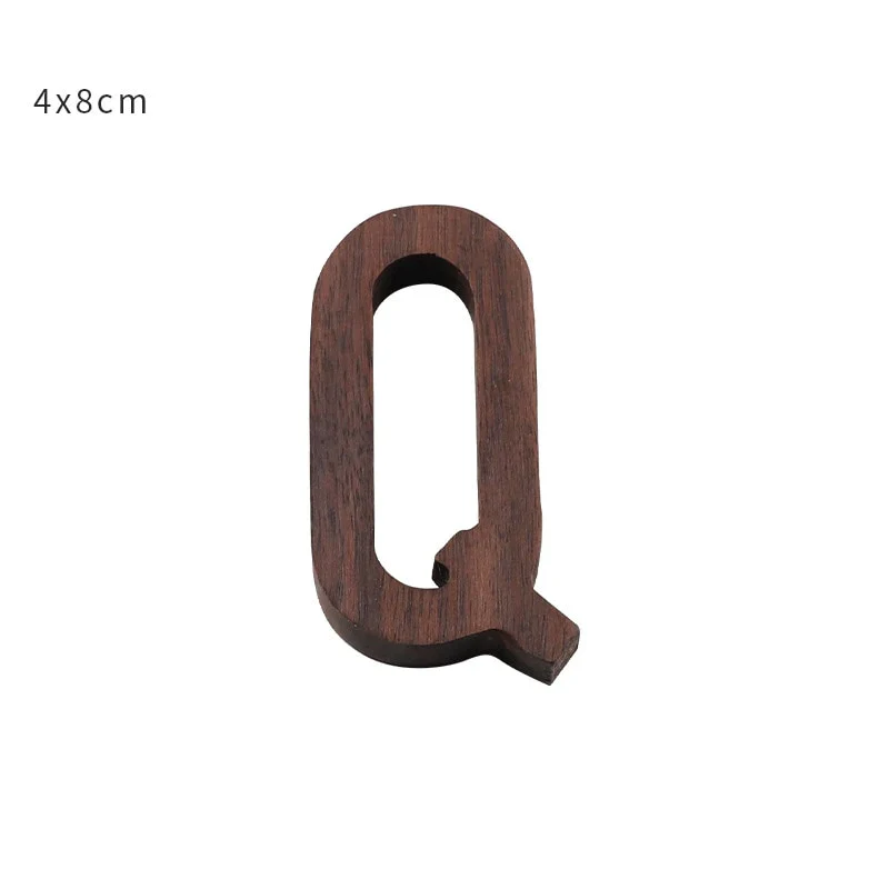 HULIANFU NEW Nordic Style Black Walnut Letter Decorative Letters Combination Wall Decoration DIY Letter Home Decoration Wooden Alphabet - Deanwangkt