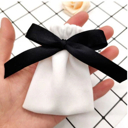 HULIANFU Velvet Gift Bags Jewelry Ribbon Sack 7x9cm 10x12cm 12x15cm pack of 50 Eyelashes Makeup Lipstick Drawstring Pouches - Deanwangkt