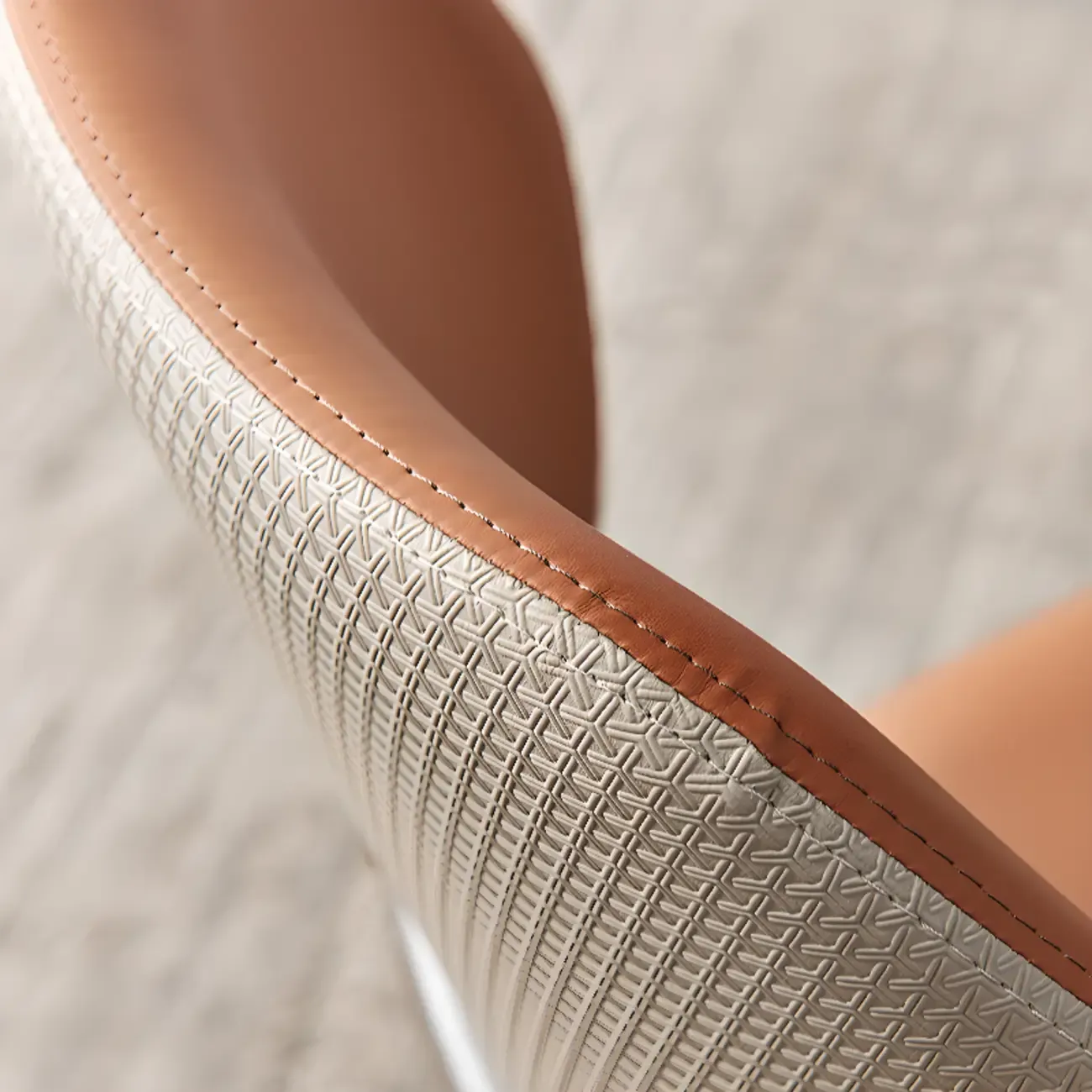 Modern Upholstered Dining Chair with Metal Legs