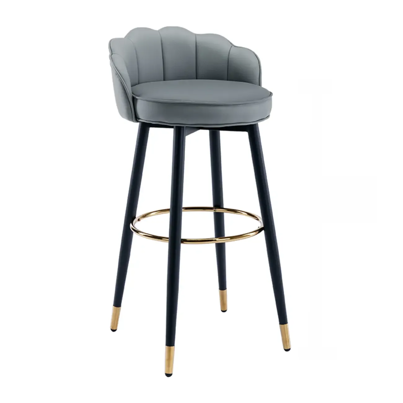 360¡ã Swivel Leather Bar Stool Counter Height