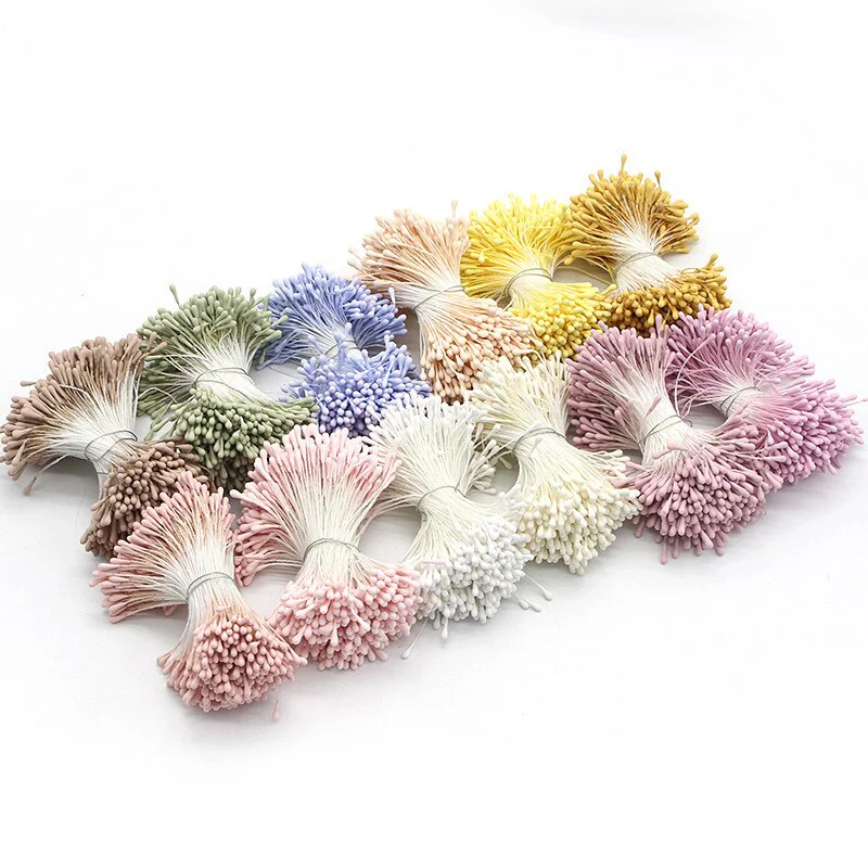HULIANFU 2026  Lucia Crafts 144/420/600/1000pcs /Lot  Flowers Stamen 2mm  DIY Artificial Flowers  Wreath For Wedding Party Home Decor  D0401 - Deanwangkt