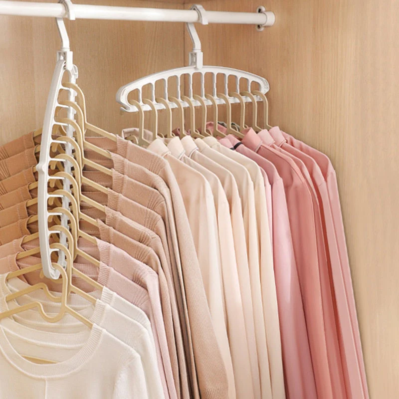 HULIANFU Joybos Clothes Hanger Closet Organizer Space Saving Hanger Multi-port Clothing Rack Plastic Scarf Storage hangers for clothes - Deanwangkt