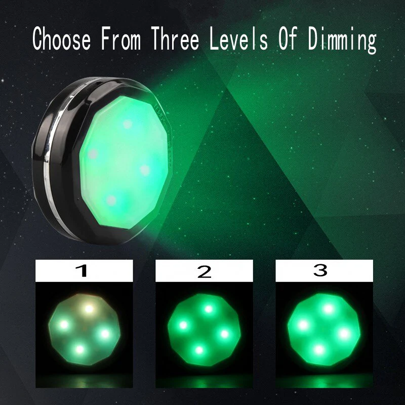 HULIANFU LED Under Cabinet Lighing Rechargeable Puck Light Closet Lights With Remote Counter Bookshelf Portable Round RGB Night Light - Deanwangkt
