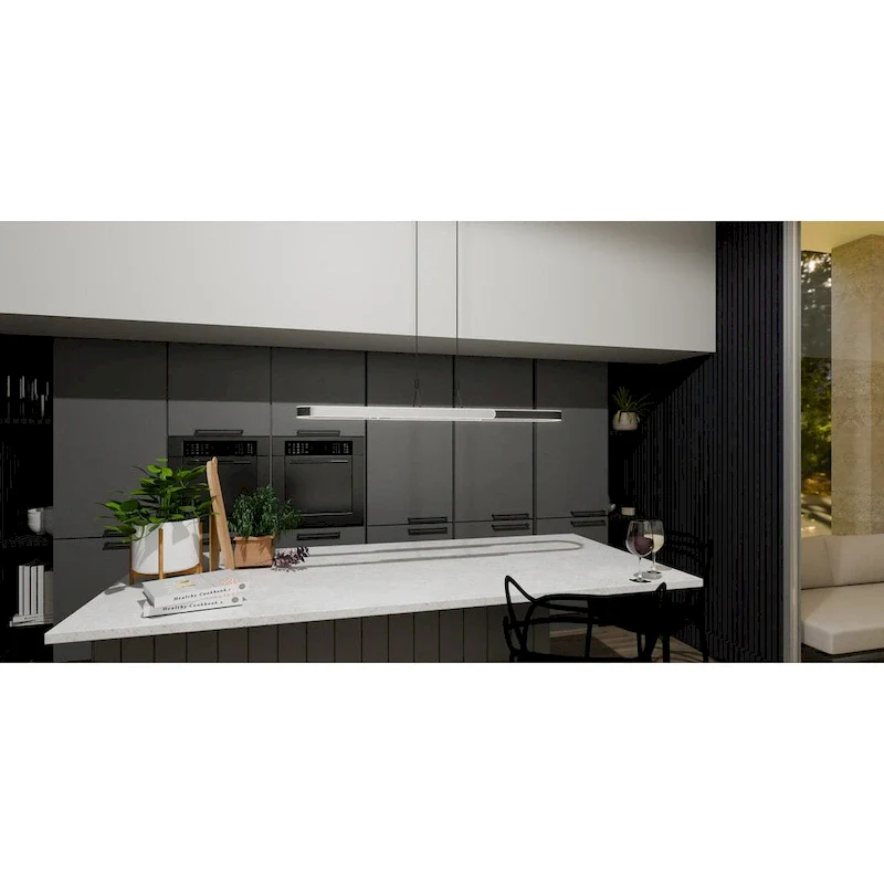 Mira Integrated LED Matte Black Island Light