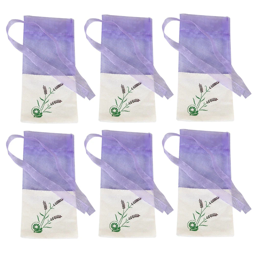 HULIANFU Lavende Sachet Bags Portable Flowers Printing Beautiful Fragrance Lavender Sachet Bag for Seeds Dry Flowers Sachet Bags A30 - Deanwangkt