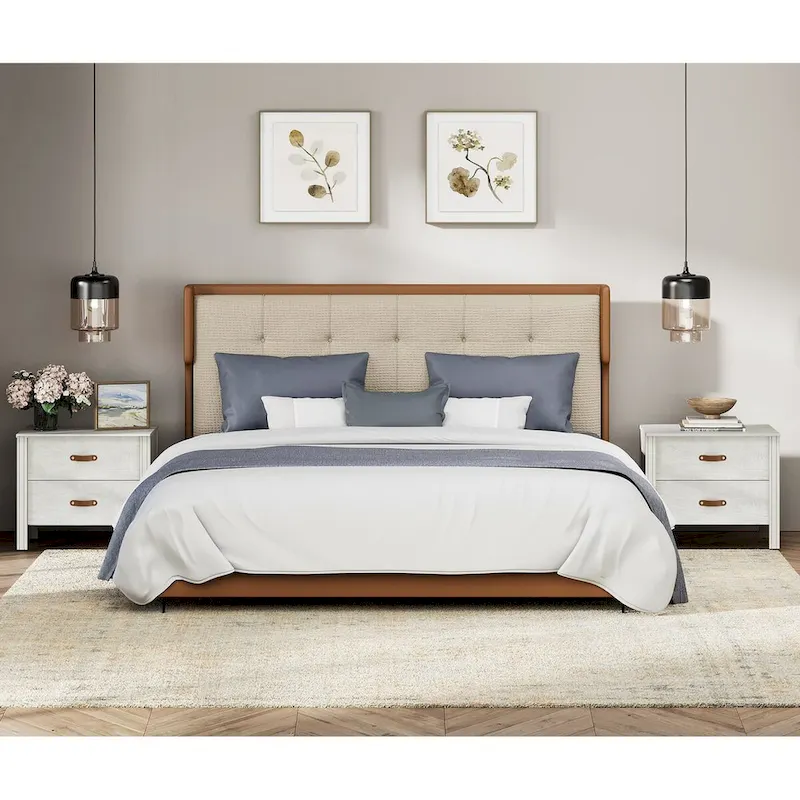 Small Side Table End Table Nightstand with Drawers