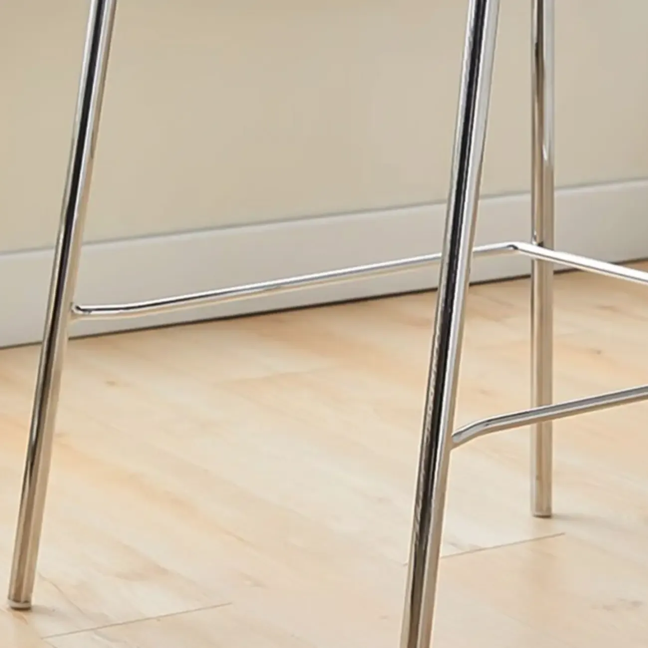 Industrial Brown Wood Rectangle Stackable Bar Stools with Back