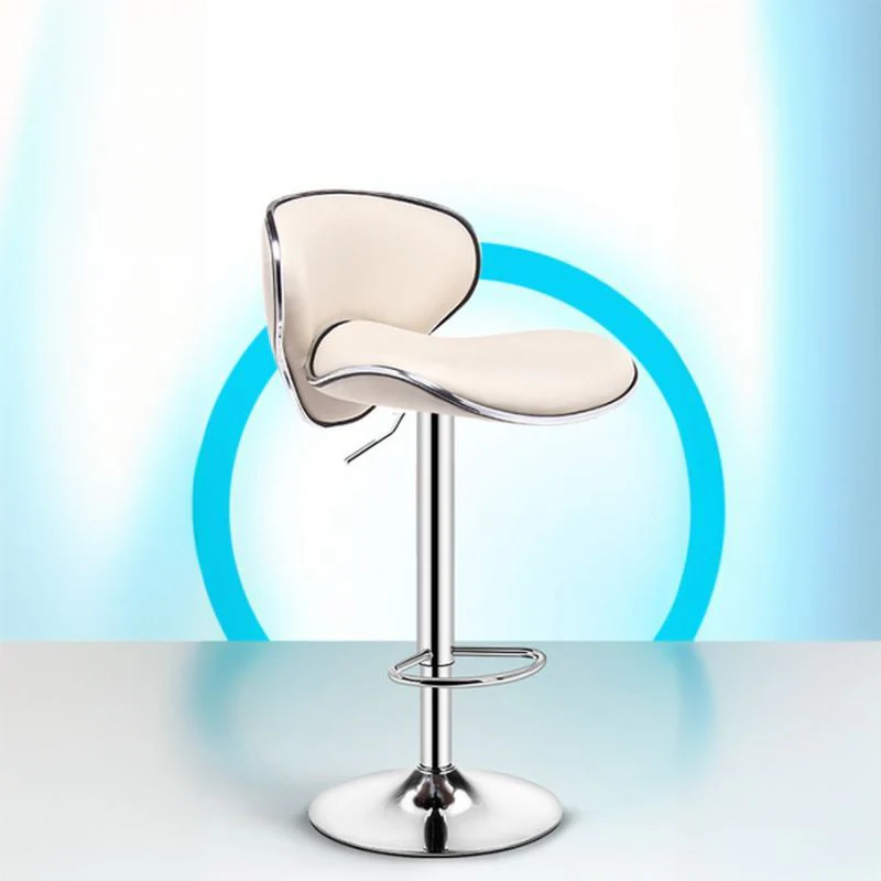 360° Swivel Faux Leather Bar Stools Adjustable Height Bucket Seat