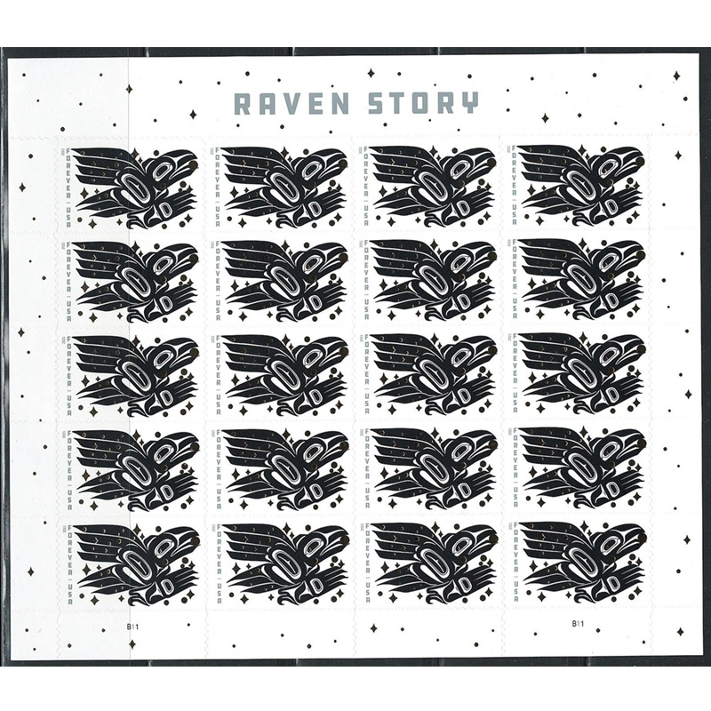 Raven Story 2021, (Sheet of 20) - TWENTYSTAMPS