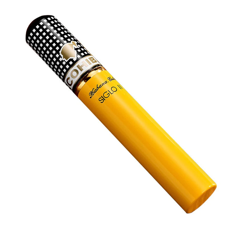 HULIANFU Portable Travel Moisturizing Cigars  Tube Humidor Aluminum Waterproof Cigar Tube Humidor Holder Cedar Wood Lined - Deanwangkt