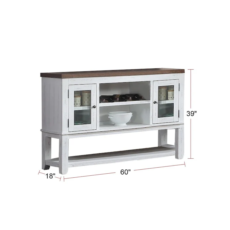 Sever With Open Shelves